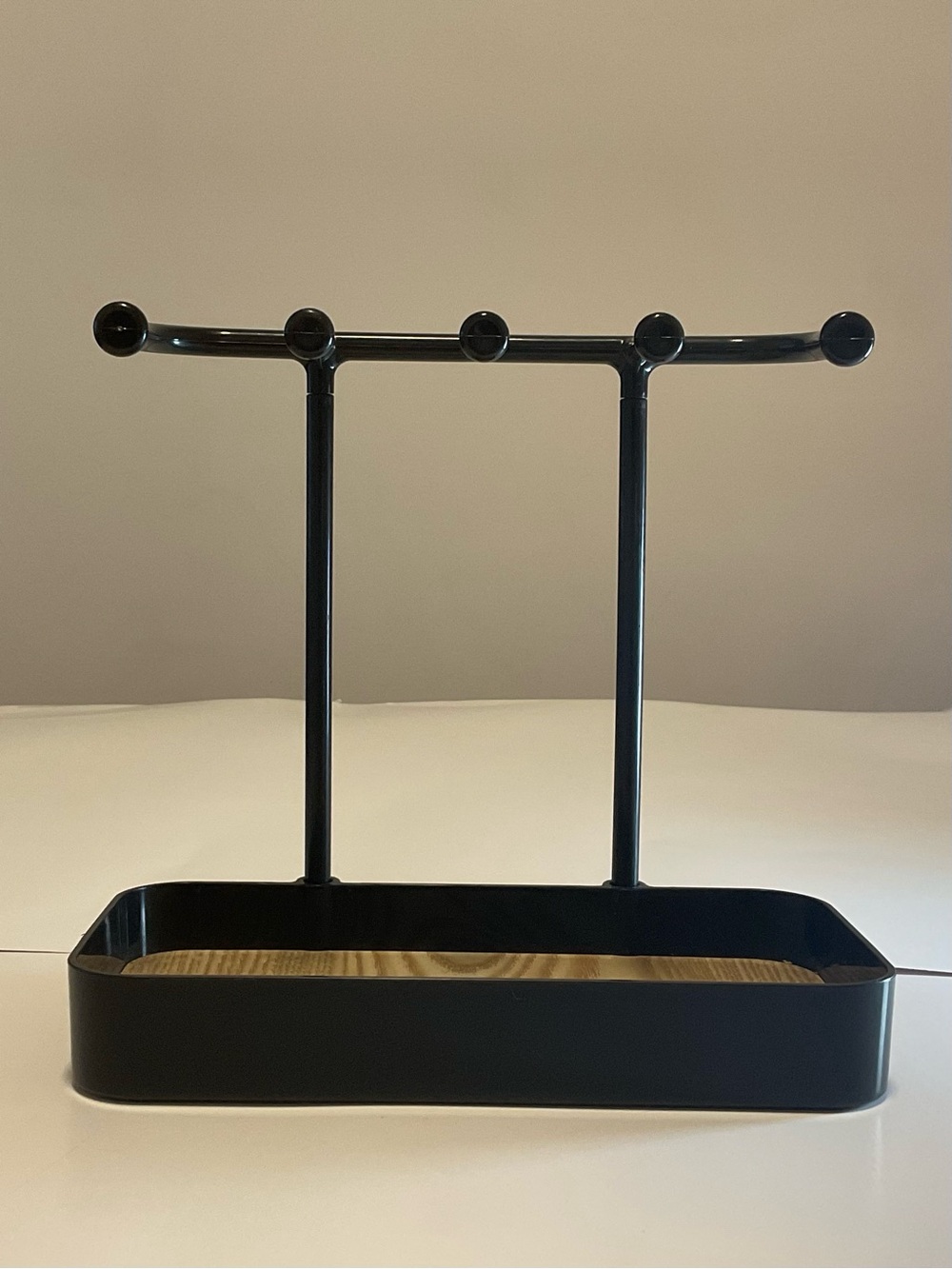 Black Jewelry Stand with Tray
